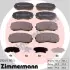 Комплект тормозных колодок, дисковый тормоз ZIMMERMANN 292491951 (фото 1)