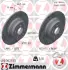 Задн. невент. W211 E200K, E200CDI, E240, E320 (300x10) BLACK Z ZIMMERMANN 400362153 (фото 1)