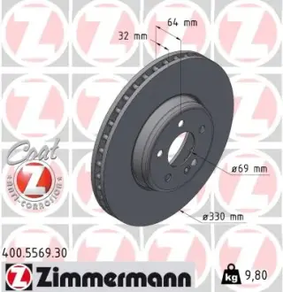 Передні Mercedes C206 2021- ZIMMERMANN 400556930