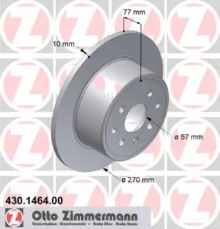 Тормозной диск ZIMMERMANN 430146400