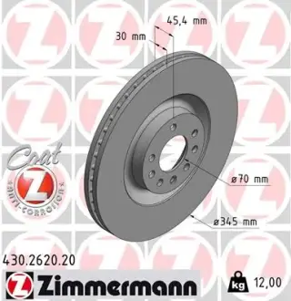 Диск тормозной ZIMMERMANN 430262020