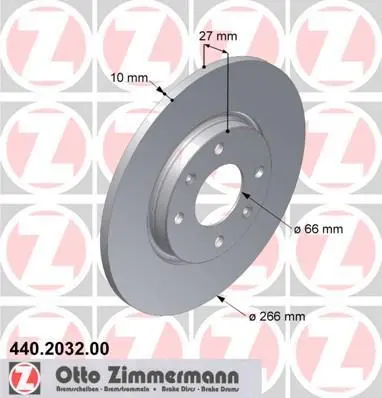 Диск тормозной ZIMMERMANN 440203200 (фото 1)