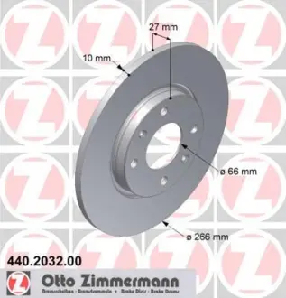 Диск тормозной ZIMMERMANN 440203200