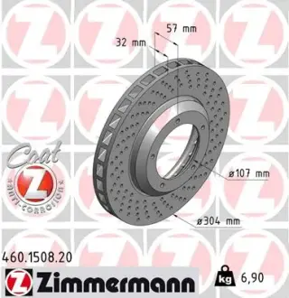 Тормозной диск ZIMMERMANN 460150820
