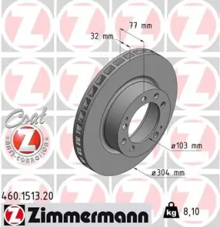 Тормозной диск ZIMMERMANN 460151320