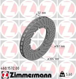 Тормозной диск ZIMMERMANN 460157200