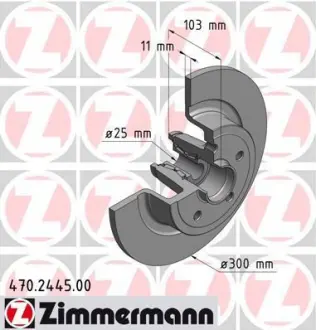Тормозной диск ZIMMERMANN 470244500